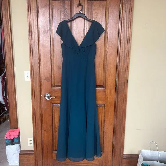 sachin and babi light blue dress Silk Chocolate Brown Dress